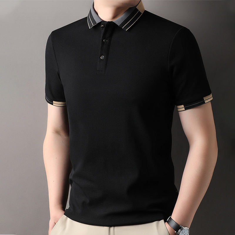 🔥Venta caliente - 50% de descuento🔥Camisa ligera de manga corta con cuello para hombre👔