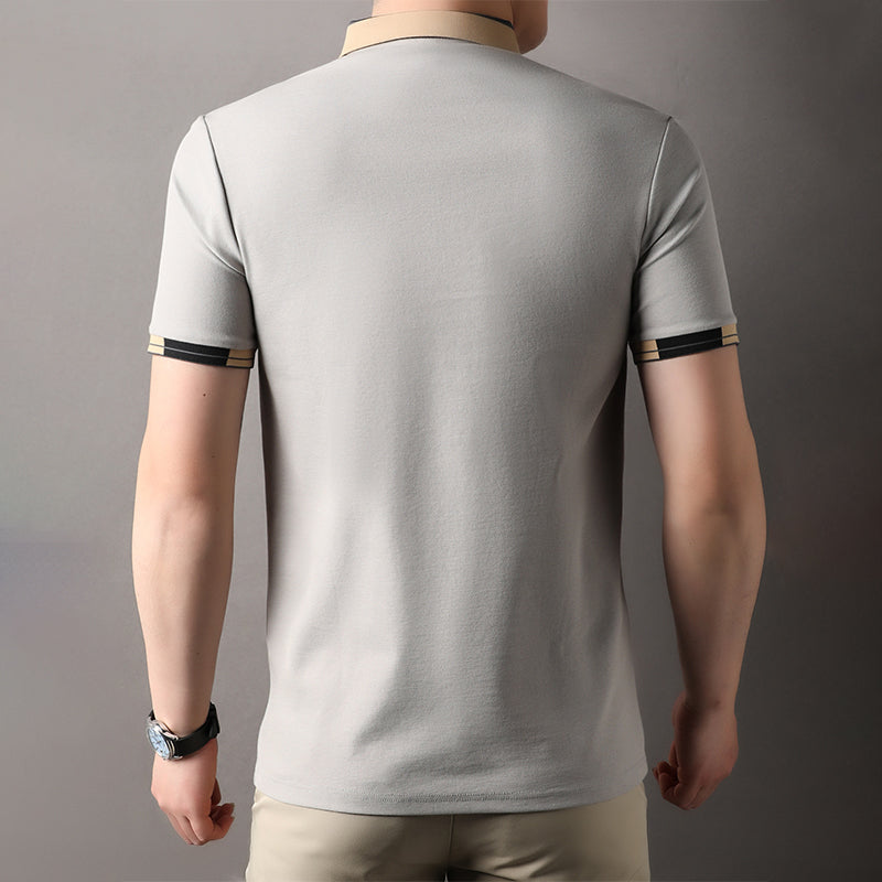 🔥Venta caliente - 50% de descuento🔥Camisa ligera de manga corta con cuello para hombre👔