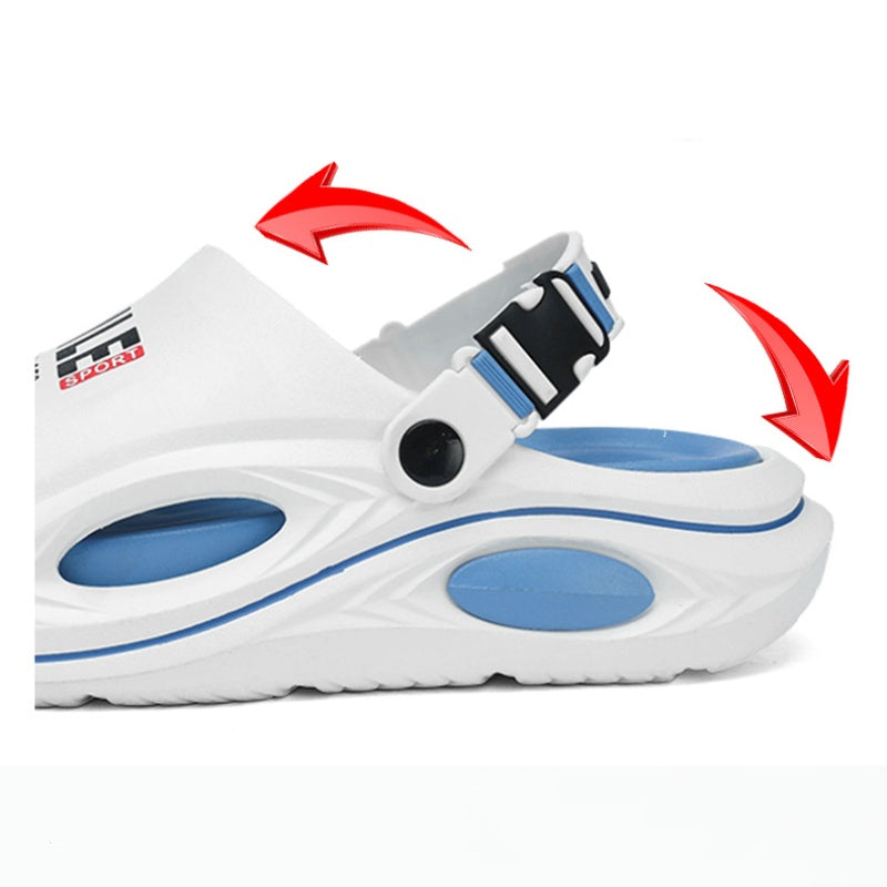 Men’s Sport Buckle Platform Slide Sandals