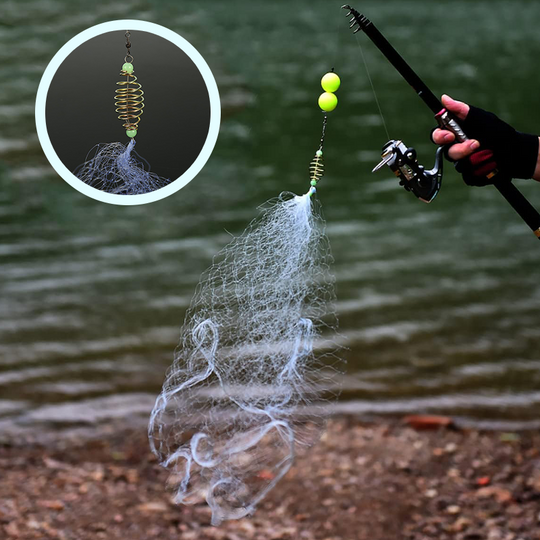 🔥Saldi 2025🔥Rete da pesca con trappola per esche a molla