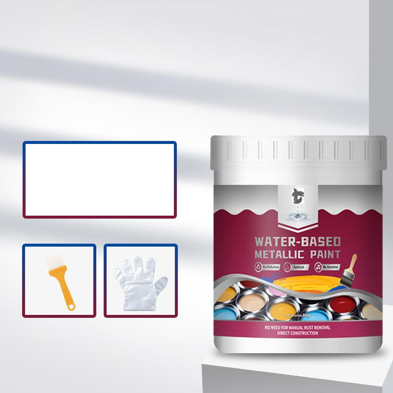 LIMITED TIME 50% OFF⚡Rust Converter Metallic Paint – One coat stops rust, no sanding, no fumes. Dries to a sleek metal finish. Perfect for garden tools & gates. 🔨🛡️