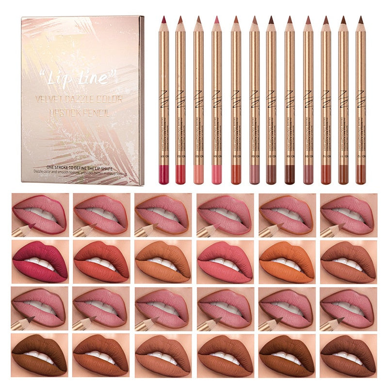 👄 BUY 2 GET 1 FREE! 💄 12-Color Smudge-Proof Lip Liner Pencil Set – Long-lasting, creamy & waterproof – perfect for everyday wear or pro makeup 🎨