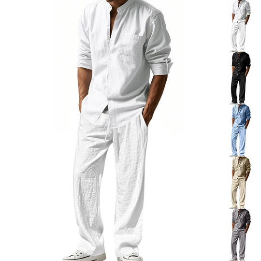 ✨New Arrival✨Men's Casual Breathable Shirt and Pants Set