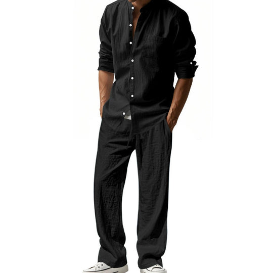 ✨New Arrival✨Men's Casual Breathable Shirt and Pants Set