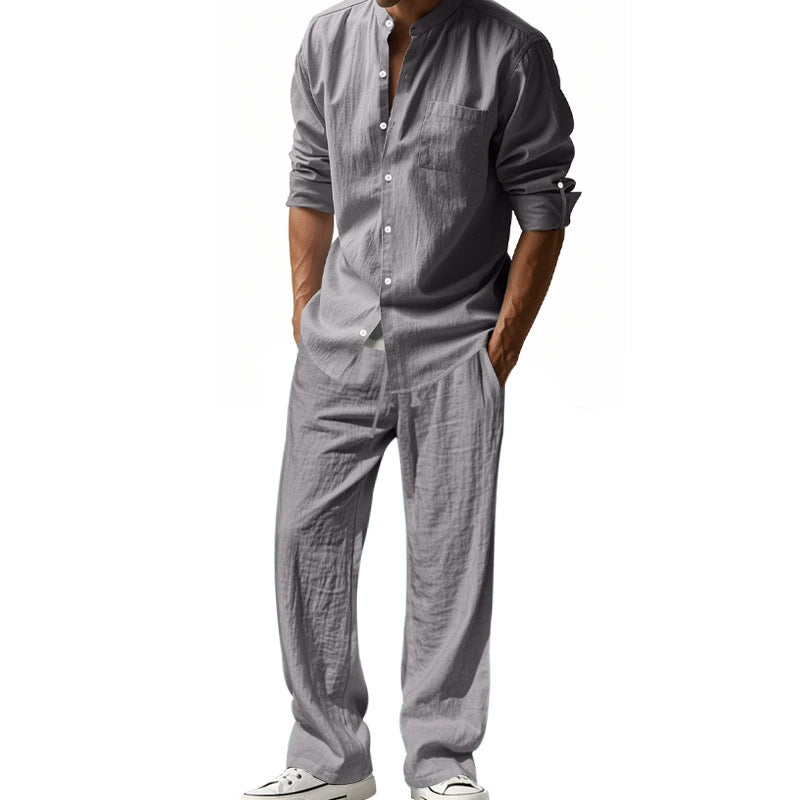 ✨New Arrival✨Men's Casual Breathable Shirt and Pants Set