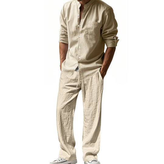 ✨New Arrival✨Men's Casual Breathable Shirt and Pants Set