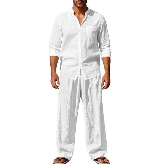 ✨New Arrival✨Men's Casual Breathable Shirt and Pants Set