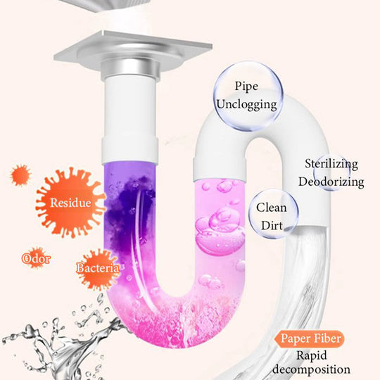 🥰Nouvelles soldes 2025 - 50 % de réduction✨Poudre nettoyante anti-obstruction puissante et multi-usages pour canalisations