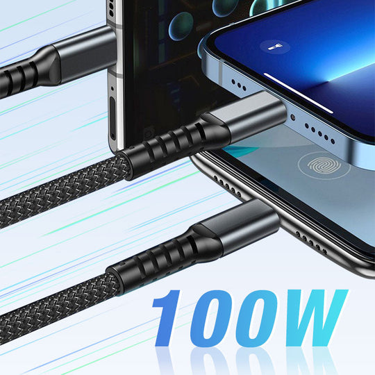 🔥Transparent Luminous 3-in-1 Super Fast Charging Cable🔥