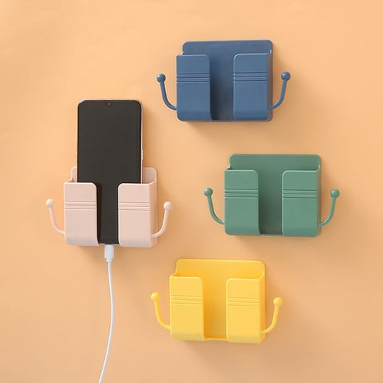 ✨Buy 1 Get 1 Free⏰Multi-Functional Desk Organiser & Phone Charging Station | Compact ABS Storage Box with Side Hooks for Remotes, Cables & Keys