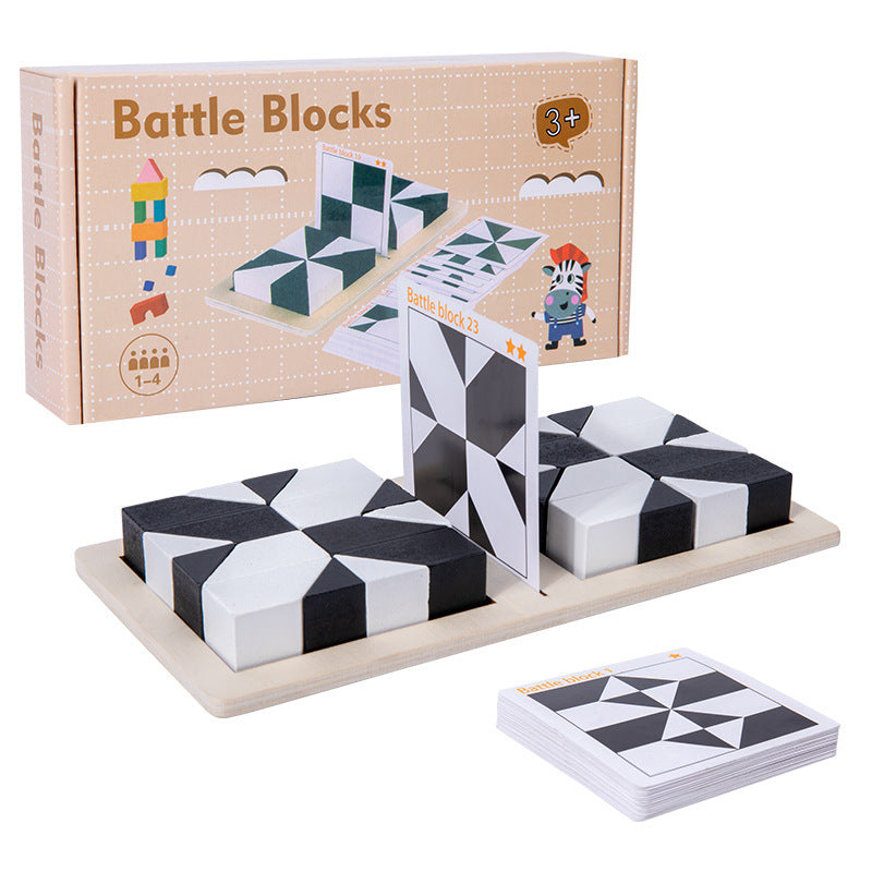 🧩Creative Black & White Block Puzzles Set for Kids