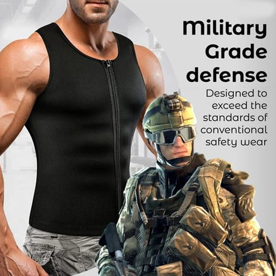 🎁 Hot Sale 49% OFF 🔥Men's Workout Zipper Body Shaper Tank Top