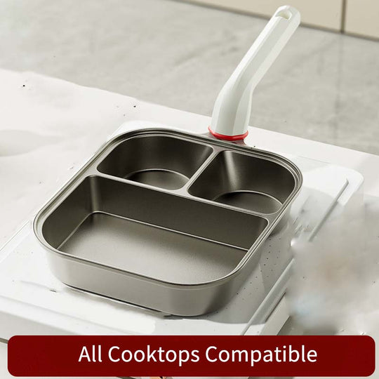 👩‍🍳Bestseller 2025🔥3-in-1 frying pan with three compartments🏆Limited stock available – buy now! 🔥