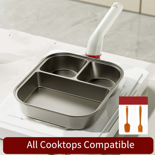 👩‍🍳Bestseller 2025🔥3-in-1 frying pan with three compartments🏆Limited stock available – buy now! 🔥