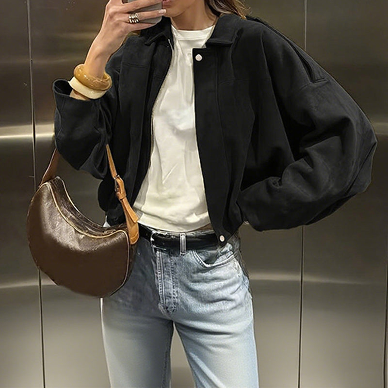 💗ÚLTIMO DÍA - PROMOCIÓN💗Chaqueta de piloto con efecto ante de moda para mujer