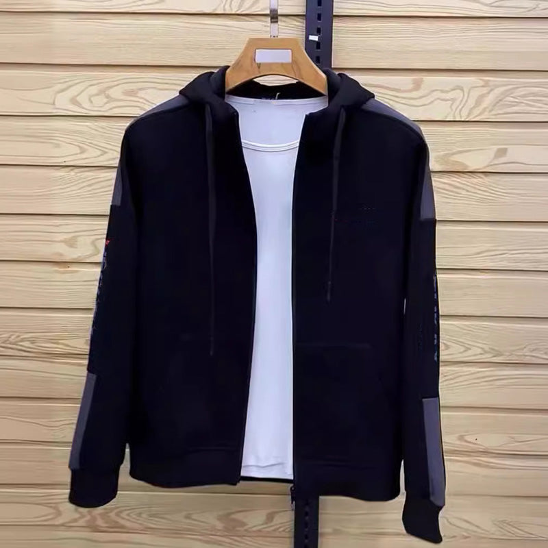 Chaqueta con capucha y cuello alto para hombre & Conjunto de pantalones jogger