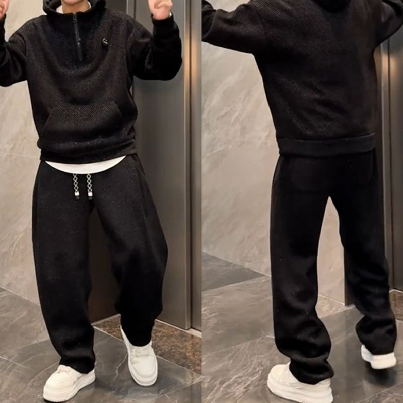 Sweat à capuche élégant pour homme & Ensemble 2 pièces pantalon large