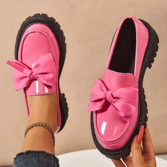 💗DERNIER JOUR - PROMOTION💗Mocassins à plateforme chic et doux avec nœud