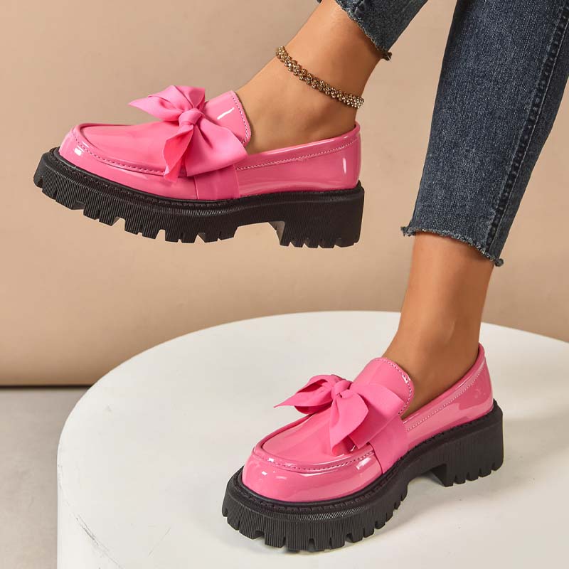 💗DERNIER JOUR - PROMOTION💗Mocassins à plateforme chic et doux avec nœud