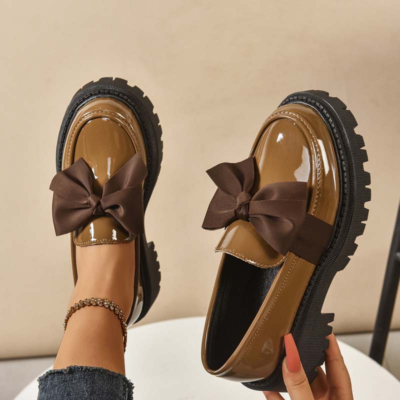 💗DERNIER JOUR - PROMOTION💗Mocassins à plateforme chic et doux avec nœud