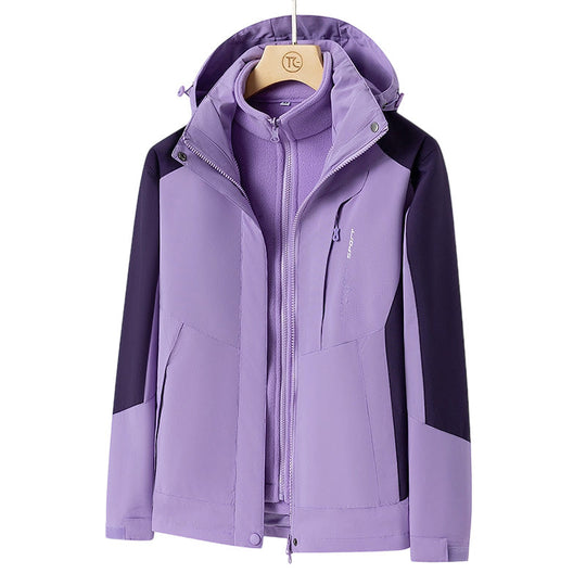 📢¡¡¡60% DE DESCUENTO!!!⏰Chaqueta 3 en 1 para mujer con triple protección para exteriores, multicolor
