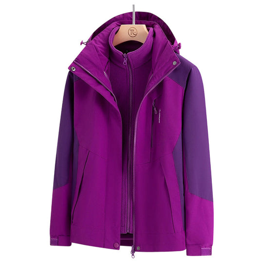 📢¡¡¡60% DE DESCUENTO!!!⏰Chaqueta 3 en 1 para mujer con triple protección para exteriores, multicolor