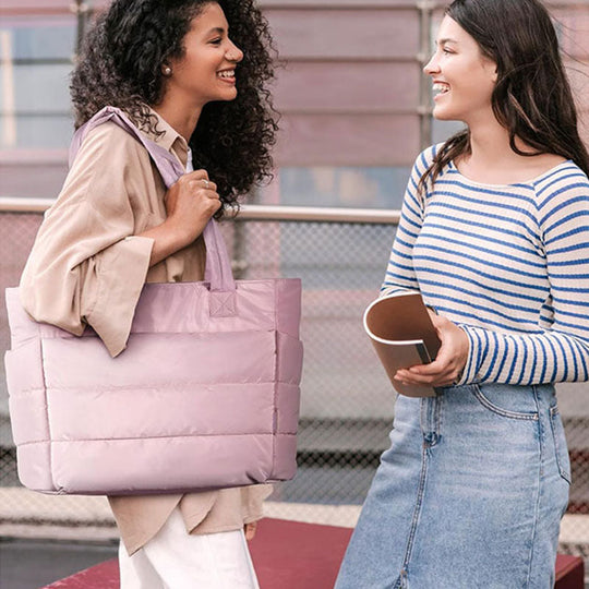 Sac fourre-tout léger rose doux pour femmes