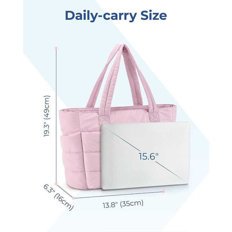 Sac fourre-tout léger rose doux pour femmes