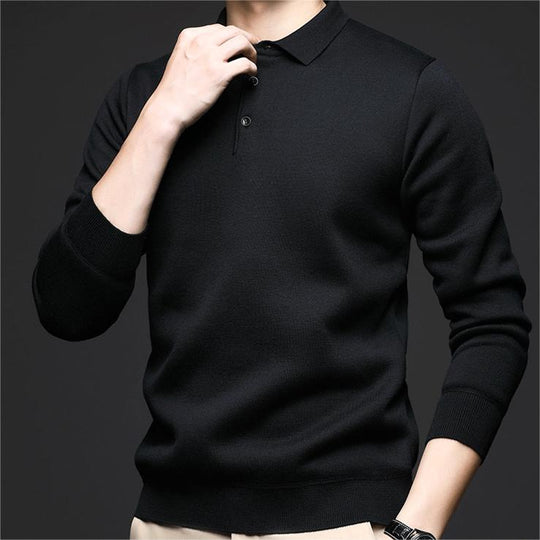 Choix de cadeau : pull épais rembourré à revers pour homme.