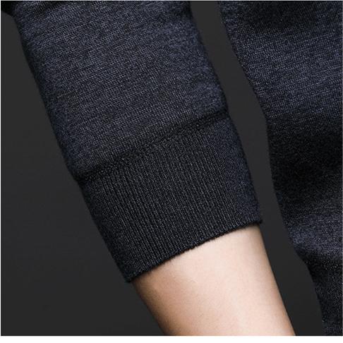 Choix de cadeau : pull épais rembourré à revers pour homme.