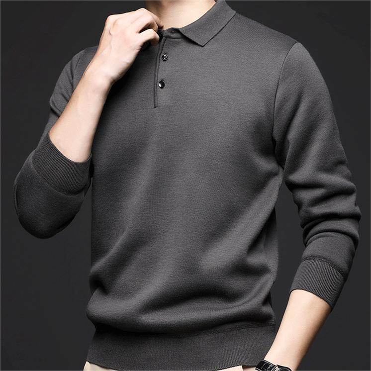 Choix de cadeau : pull épais rembourré à revers pour homme.