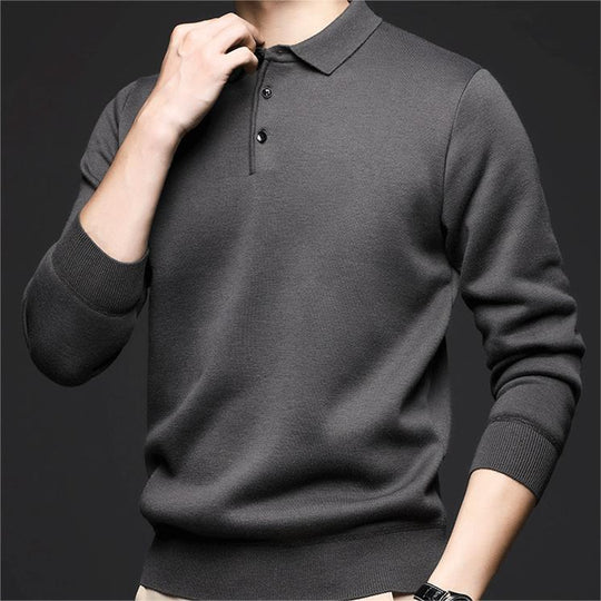 Choix de cadeau : pull épais rembourré à revers pour homme.