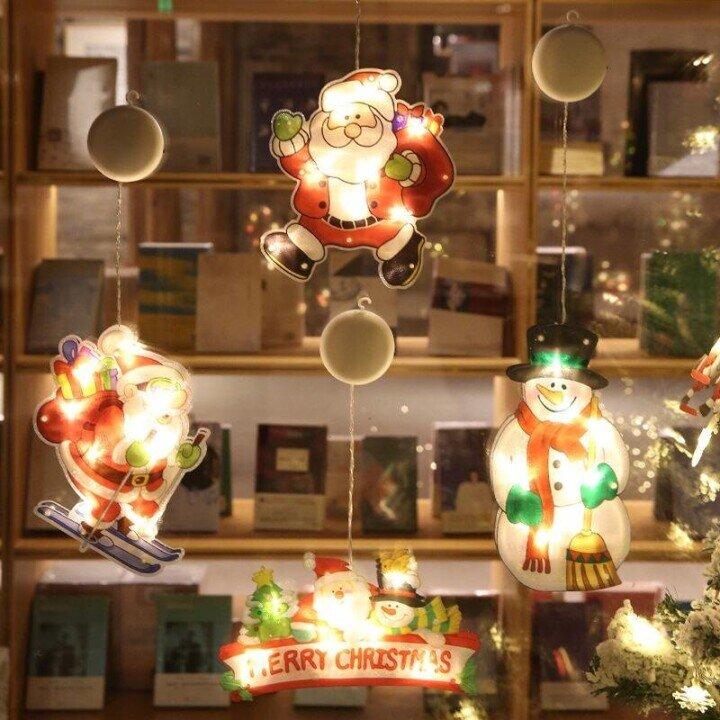 🎅Venta anticipada de Navidad🎄Luces colgantes navideñas para ventanas