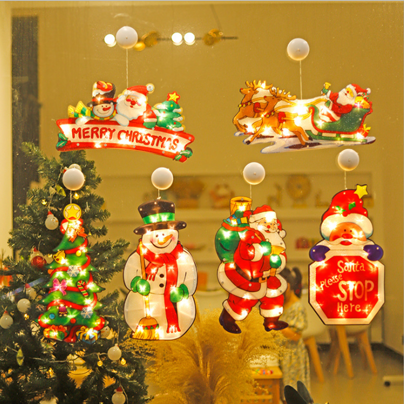 🎅Venta anticipada de Navidad🎄Luces colgantes navideñas para ventanas