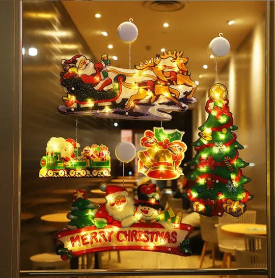 🎅Venta anticipada de Navidad🎄Luces colgantes navideñas para ventanas