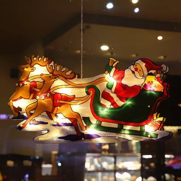 🎅Venta anticipada de Navidad🎄Luces colgantes navideñas para ventanas
