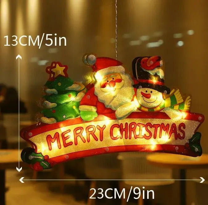 🎅Venta anticipada de Navidad🎄Luces colgantes navideñas para ventanas
