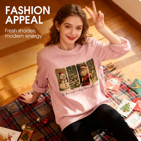Haut de Noël décontracté et tendance pour femme