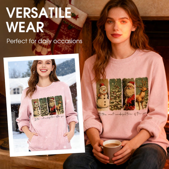 Haut de Noël décontracté et tendance pour femme