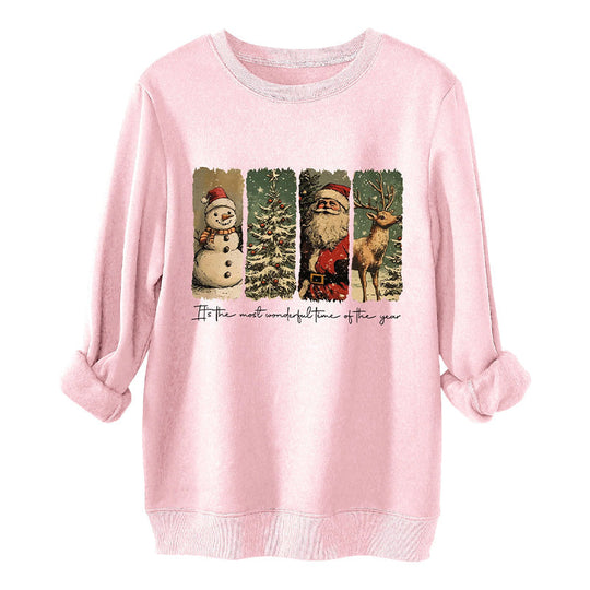 Haut de Noël décontracté et tendance pour femme