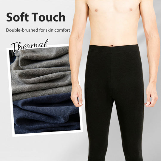 Pantalones interiores térmicos sin costuras para hombre