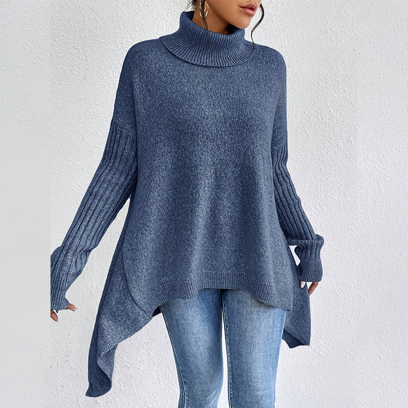 ⏳50 % Rabatt für begrenzte Zeit⏰Modischer Rollkragenpullover in Volltonfarbe für Damen👗