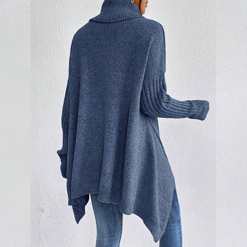 ⏳50 % Rabatt für begrenzte Zeit⏰Modischer Rollkragenpullover in Volltonfarbe für Damen👗