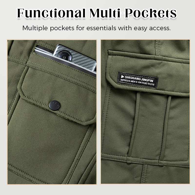 Chaqueta cortavientos aislante para hombre & Conjunto de pantalones