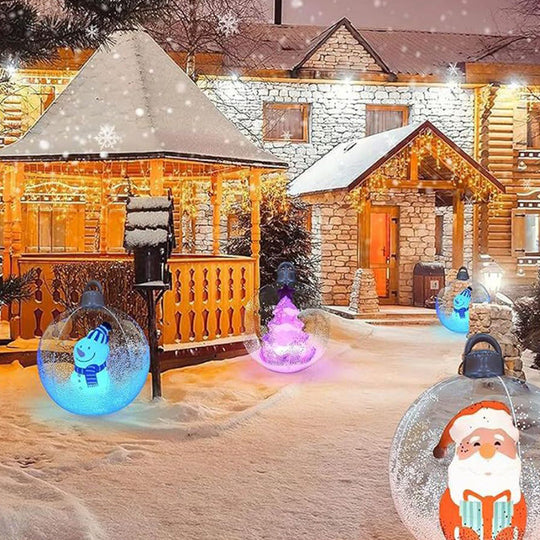 Boule décorée gonflable en PVC de Noël en plein air