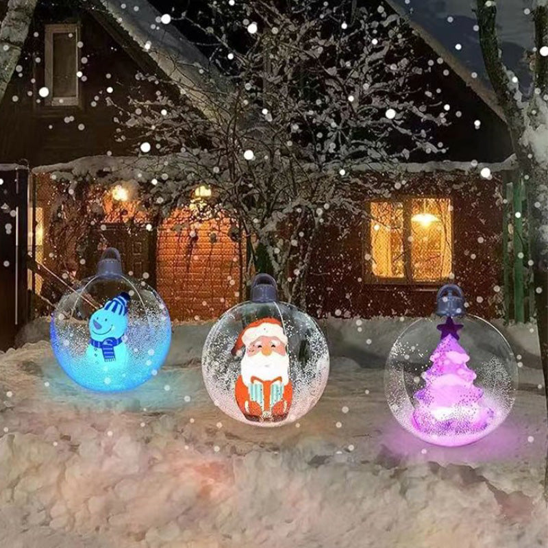 Boule décorée gonflable en PVC de Noël en plein air