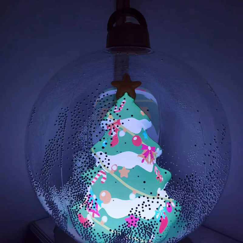 Boule décorée gonflable en PVC de Noël en plein air