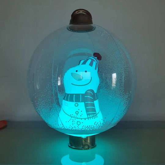 Boule décorée gonflable en PVC de Noël en plein air