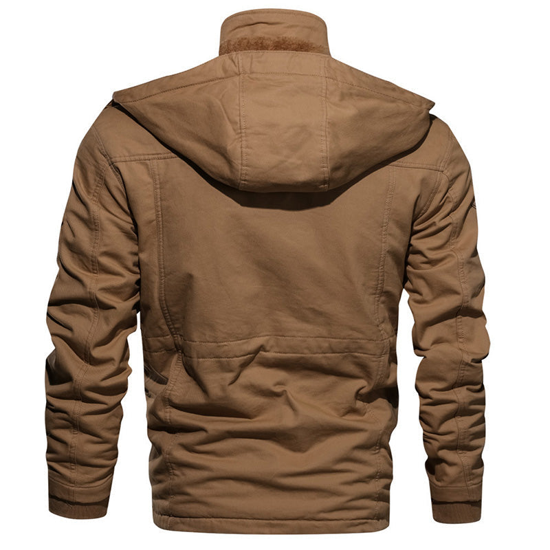 🔥 LAST DAY PROMOTION - 50%OFF 🔥Men's Winter Drawstring Cotton Military Driver Jacket - Comfort and Style Combined