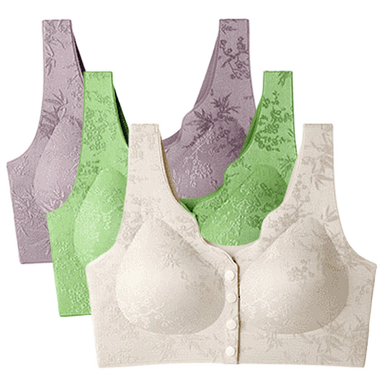 🏆50% OFF NOW! 🔥Buy 2 get 1 Free💥Comfort Front-Clasp & Wire-Free Seamless Bra
